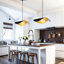Luminaires suspendus albâtre en marbre noir Farmhouse