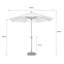 Andre-Lee 265cm Lighted Parasol-1896565852
