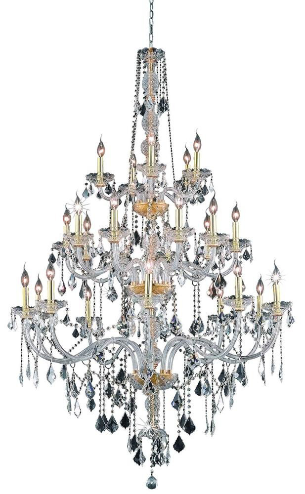 Abram 25 - Light Candle Style Classic / Traditional Chandelier Astoria Grand Crystal 