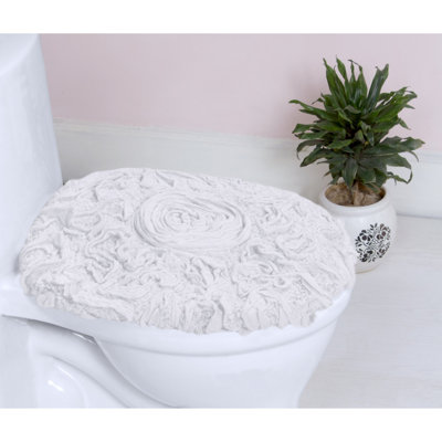 100% Cotton Machine Washable Toilet Seat Cover, Quick Dry - 18"x18"