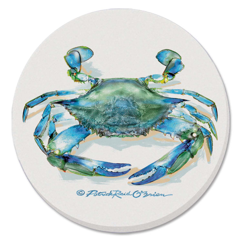Paquet de 4 sous-verres ronds sarcelle absorbant pierre sarcelle