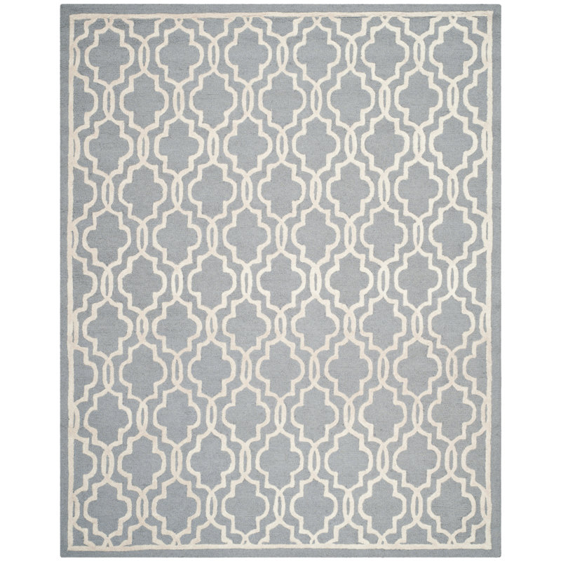 Cannen Hand Tufted Wool Geometric Rug, Rectangle 11'6" x 16'