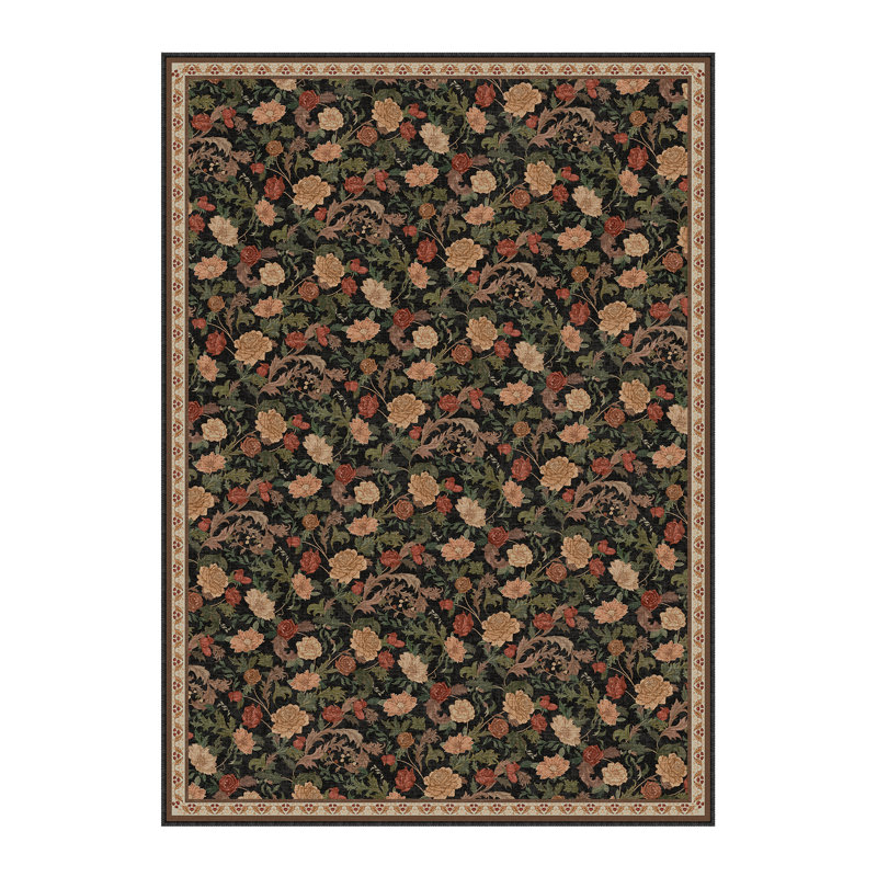 Tapis lavable à la machine Veridian Home, Rectangle 3' x 5', Brown