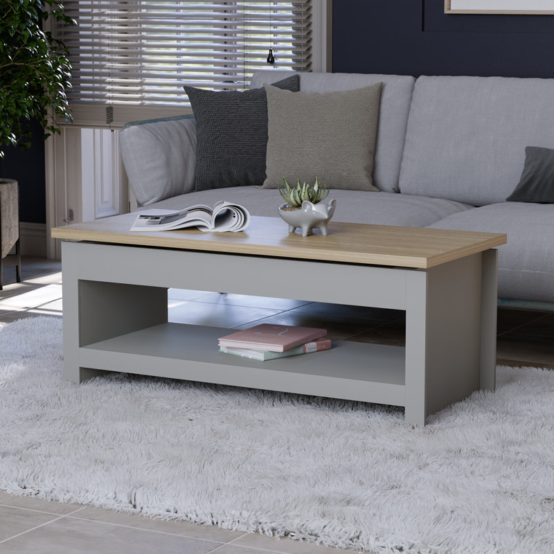 Beacsfield Sled Coffee Table with Storage, Grey