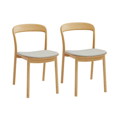 Chaise d'appoint en bois massif brun Brentten