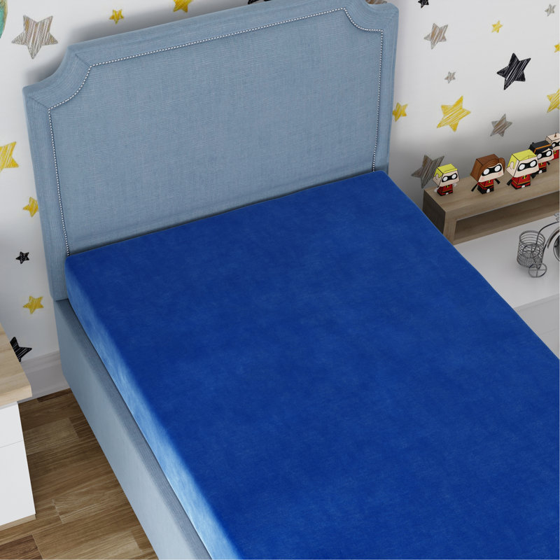 Kids 7" Blue Mattress With Water Resistant Cover, Full