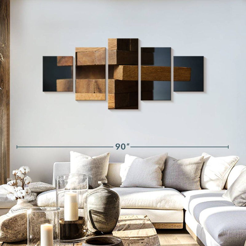Jenga Game, 30" H x 68" W