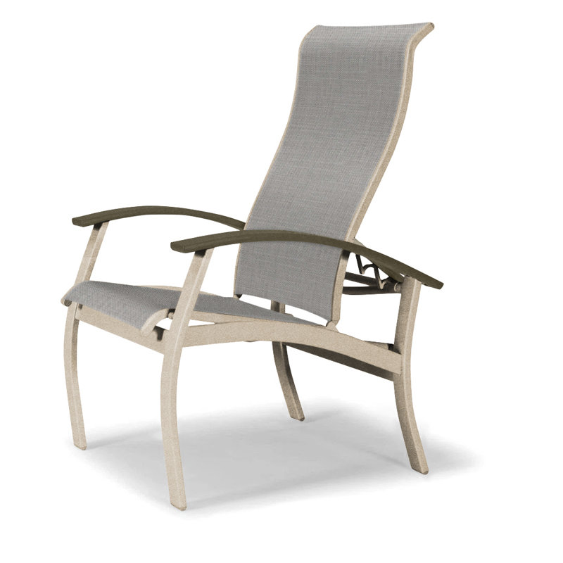 Chaise de patio Askar, Beachwood, Alliage Sunbrella®, Désert texturé
