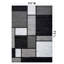 Astika Woven Geometric Grey/White/Black Area Rug - Modern Rectangles Polypropylene Carpet for Living Room, Bedroom, or Office-21270882