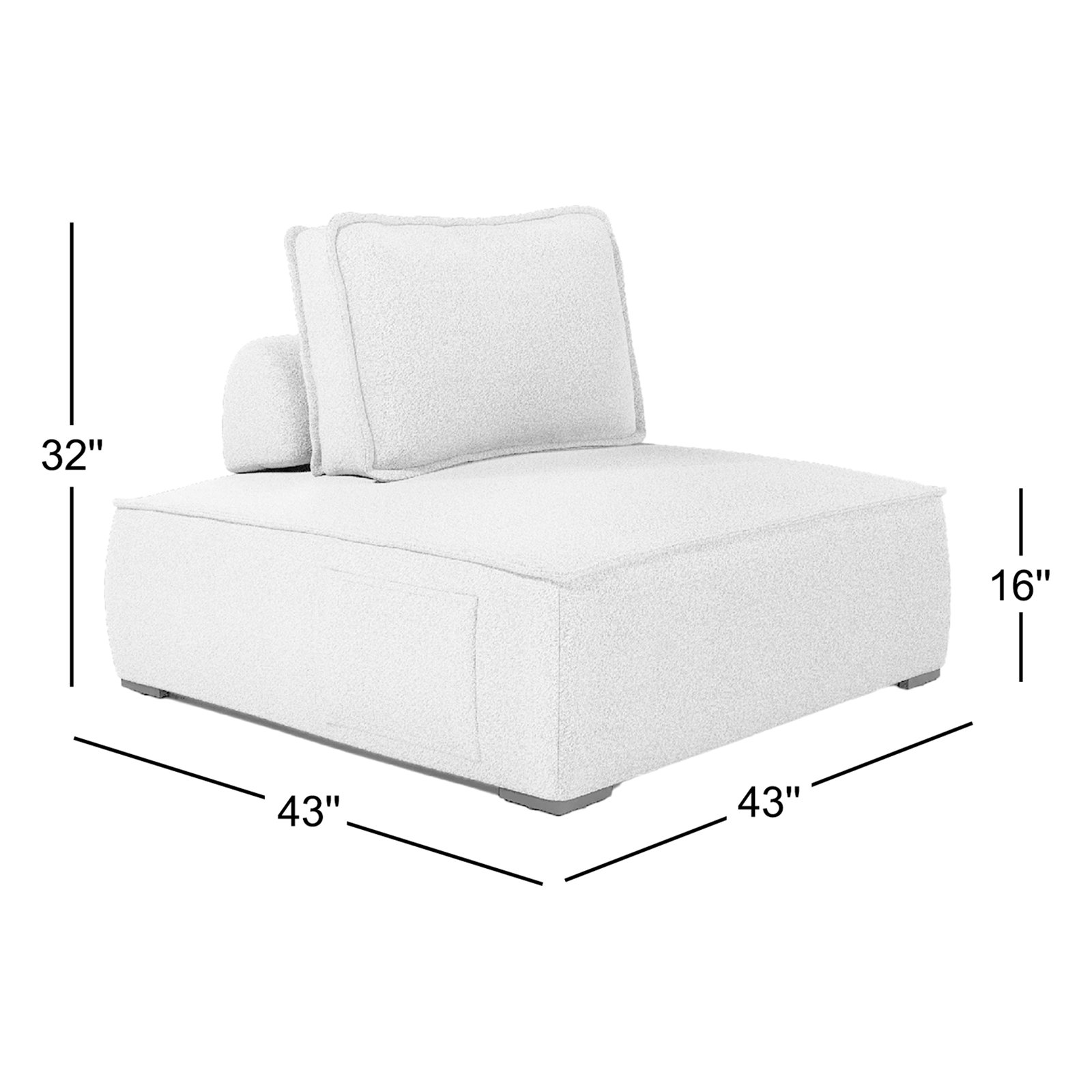 Mirri 43" Patio Sectional