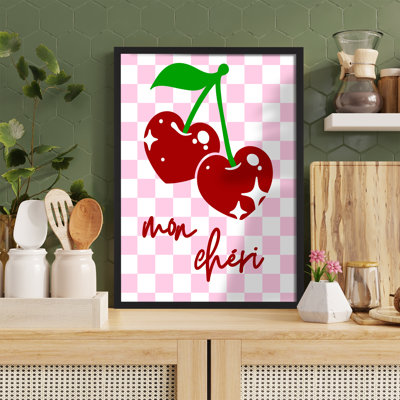 Z Studio Queer Wall Art & Decor, LGBTQ Mon Cheri Gay Lesbian Art For Home Decor, Pride Decor for Valentine’s Day Gift, Pride Month Gift 12x16 inch, BLACK FRAMED