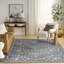 Tapis multicolore gris anthracite nourri 5 pi x 7 pi Nourison Botanical Washables-1605417555-1606399703
