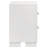 Copper White 2-Drawer Rectangular Nightstand With Bar Handle Pulls-290898587