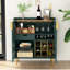 Teaire 31.6'' Modern Coffee Bar Cabinet with Wine Racks and Storage Drawer-261689869