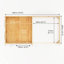 20ft x 10ft Studio Pent Log Cabin With Patio Area UPVC Windows & Doors (44mm)-105863324