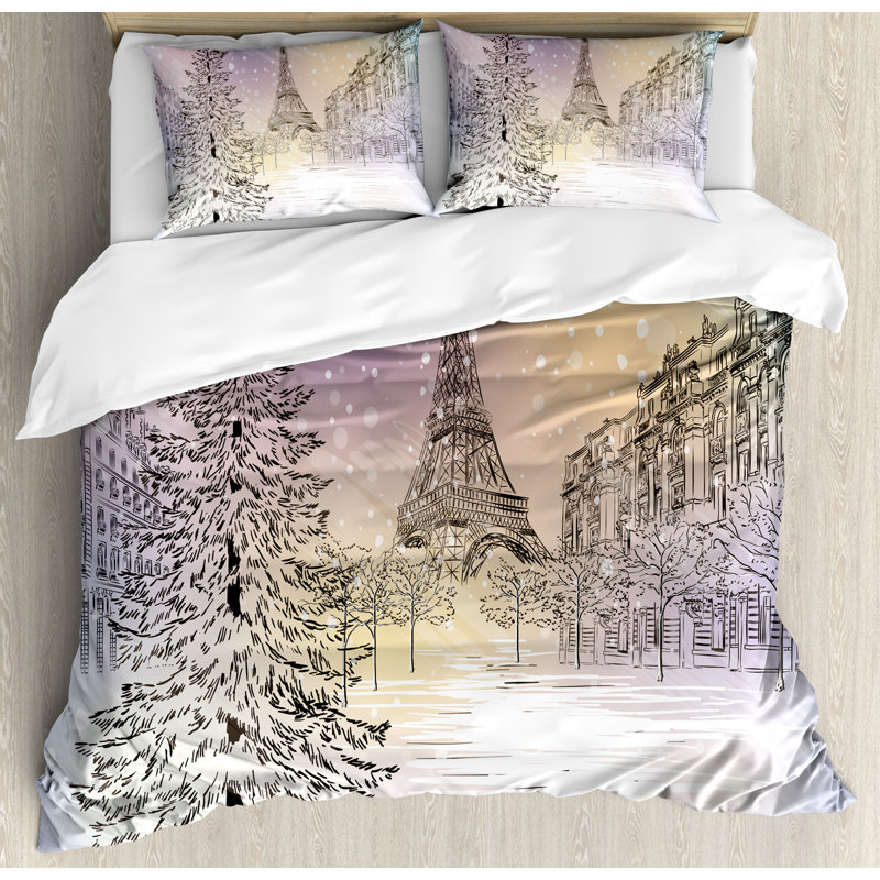 Winter Modern & Contemporary Duvet Cover, King