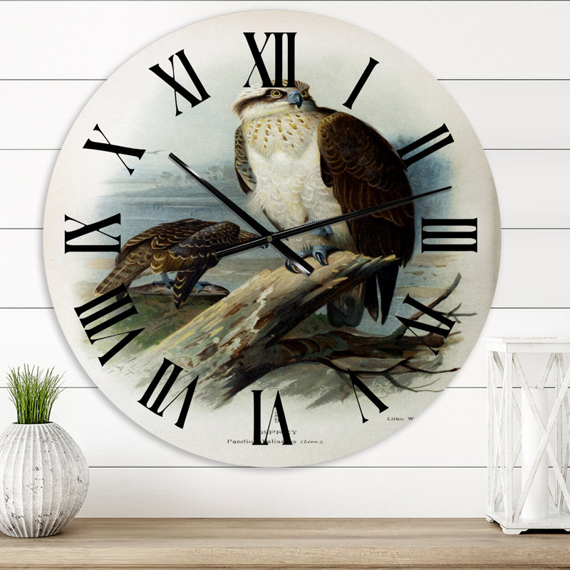Vintage Bird Life VI - Horloge murale traditionnelle, Petit