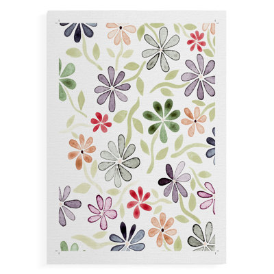 Faded Flowers II - Impression sur toile seulement - NON-CADRE
