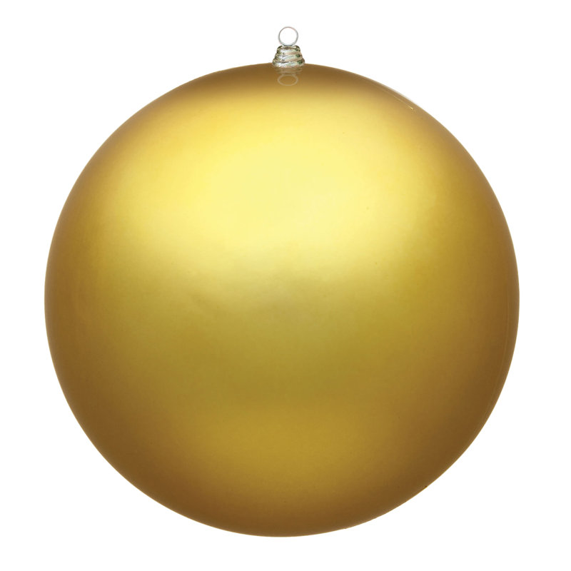 20'' Shatterproof Holiday Shaped Ornament, 20" H x 20" W x 6" D, Matte Gold
