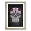 Floral Sugar Skull - Framed Print-55576405-55576406