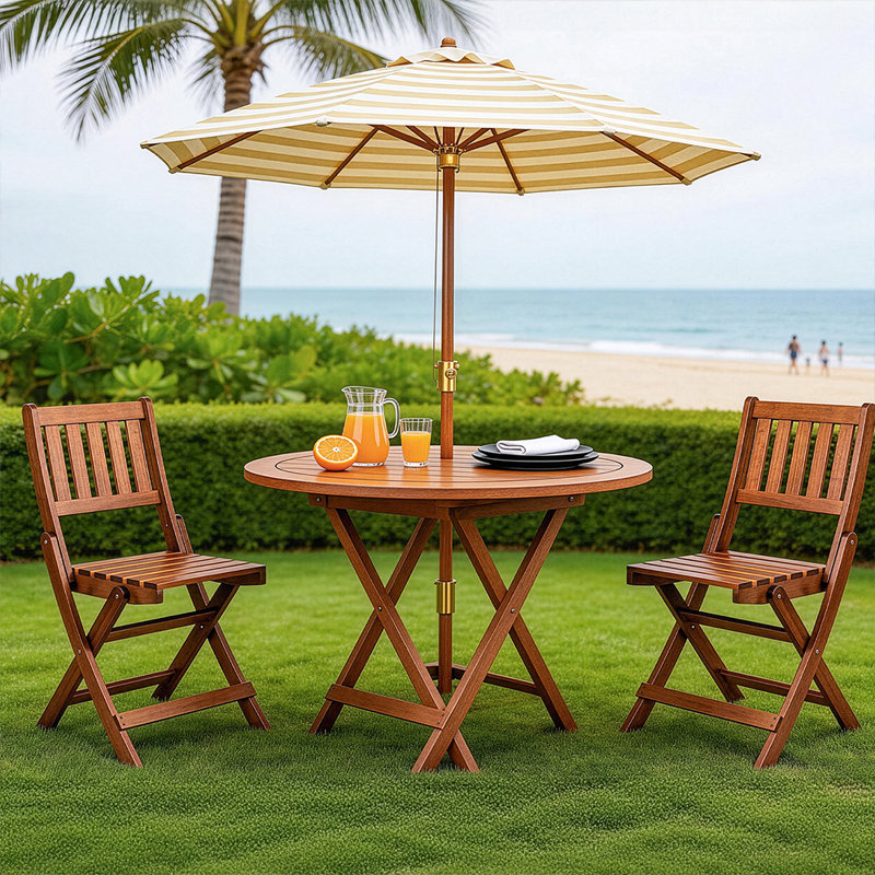Patio Acacia Wood Folding Dining Table