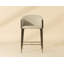 Kylin Upholstered Stool with Metal Frame