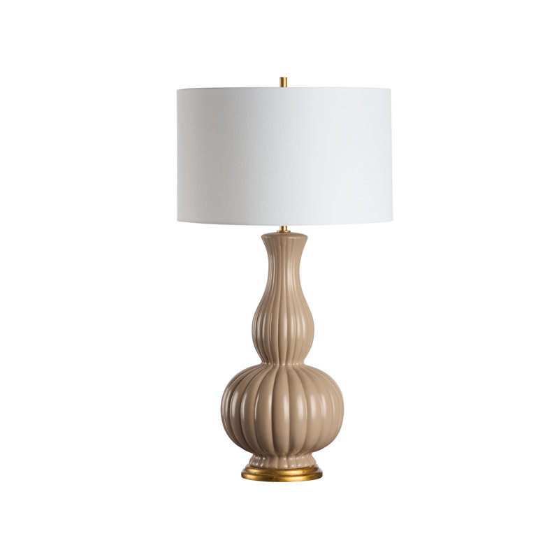 Augusta Lamp - Olive, Beige/Gold