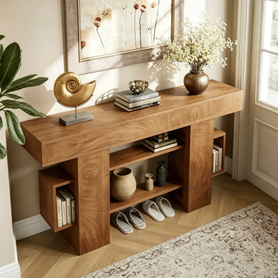 Wabi-Sabi Style Console Table
