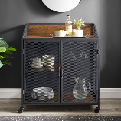 Munich 38" Bar Cabinet with Wine Storage