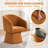 Modern Swivel Barrel Accent Chair with Plush Upholstery-1032826937