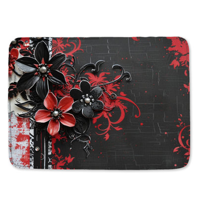 Tapis de bain floral