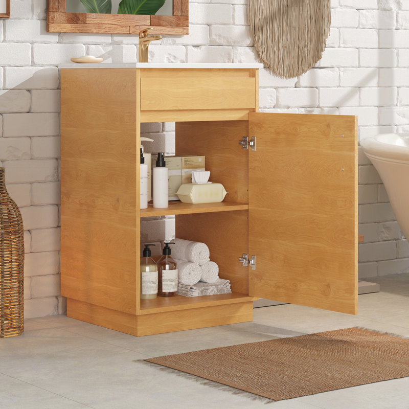 Meuble-lavabo de 20 pouces avec lavabo en céramique