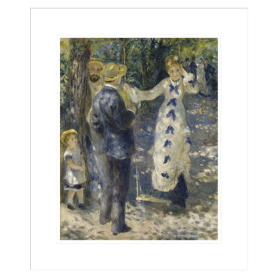 «The Swing» par Pierre-Auguste Renoir, impression giclée sur cadre