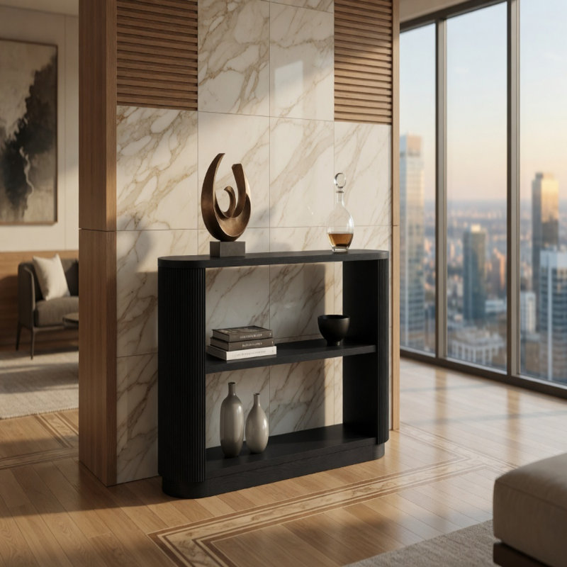 Console de vestibule moderne Mirod, Noir