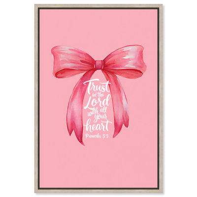 «Trust In The Lord», reproduction d'art sur toile encadrée par Art Remedy, cadre en chêne naturel, 20 x 30