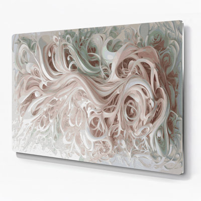 Art mural gris Biomorphic Abstraction 51