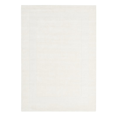 Larentius Handmade Tufted Wool Cream Rug