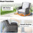 Amerissa 7 - Person Patio Conversation Set with Cushions-94035402-94035401