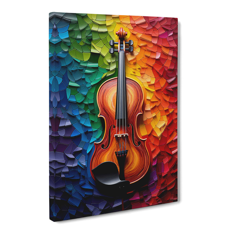 Violin Colour Field - Print, 76cm H x 50cm W x 3cm D