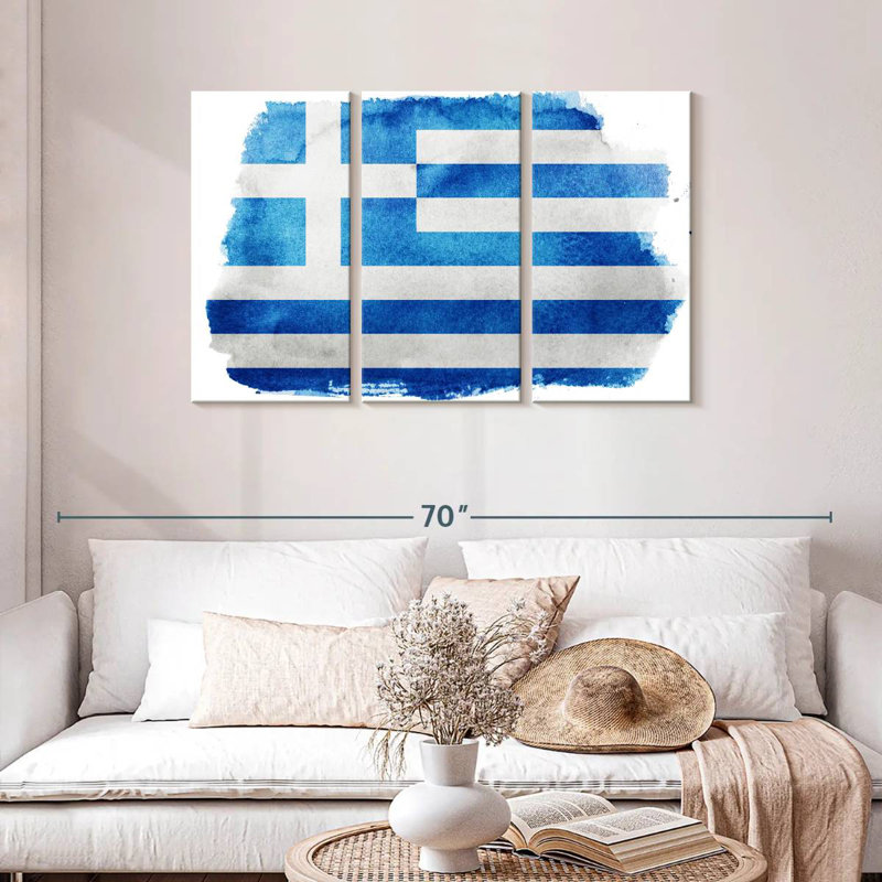 Drapeau de la Grèce, H 28 po x l 45 po