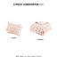 Édredon rose - détails, rembourrage, design,