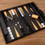 Ensemble de backgammon en cuir de qualité supérieure | Ensemble de backgammon en cuir | Jeu de société Designer Vintage-104568545