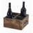 Solid Wood Tabletop Wine Bottle Rack in