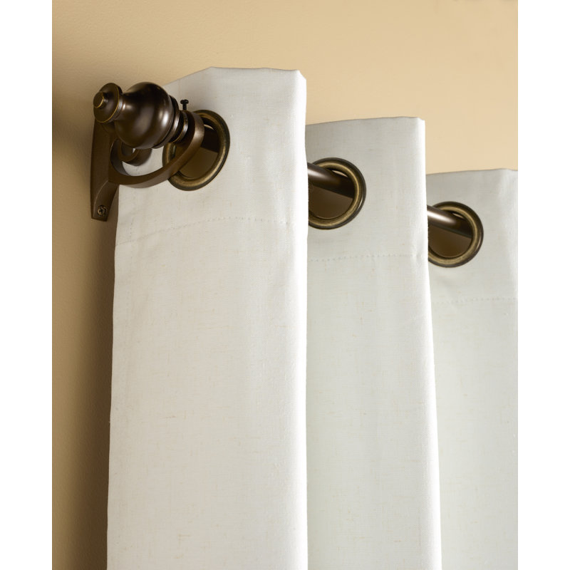 Kilby Blackout Curtain Single Panel, Ivory, 50" W x 84" L