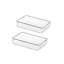 Set of 18 Transparent Desktop Organisers