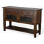 Buffet console Flint, 2 portes, 3 tiroirs, tablette, brun rustique