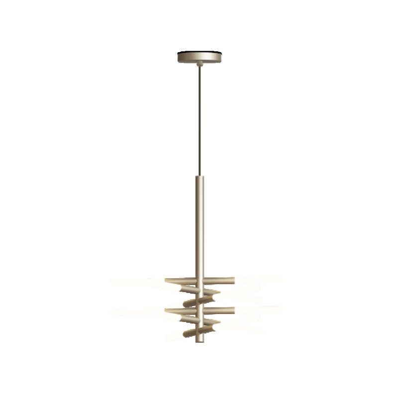 Bianca Double Suspension Lamp, Brass