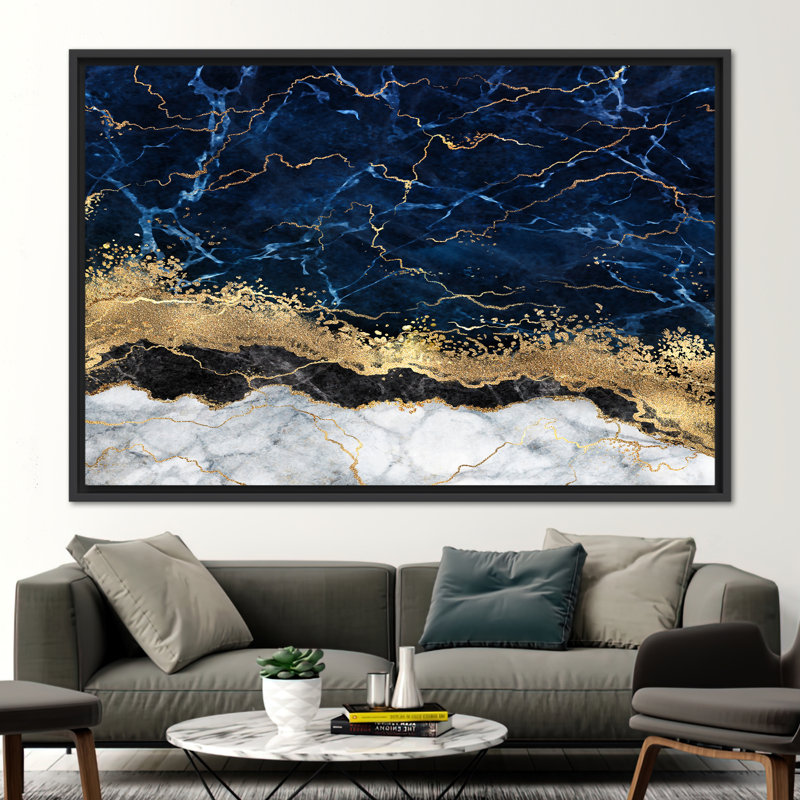 Print on Canvas, Black Floater Framed, 40 cm H x 60 cm W