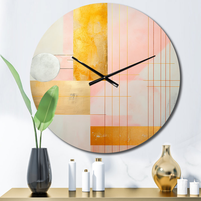 Dilan - Modern Geometric Wall Clock, Medium