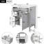 Meuble-lavabo de salle de bain moderne avec lavabo, armoire 30 po à 2 tiroirs et rangement organisé, meuble-lavabo attrayant, compartiments fonctionnels dissimulés, utile-857640089
